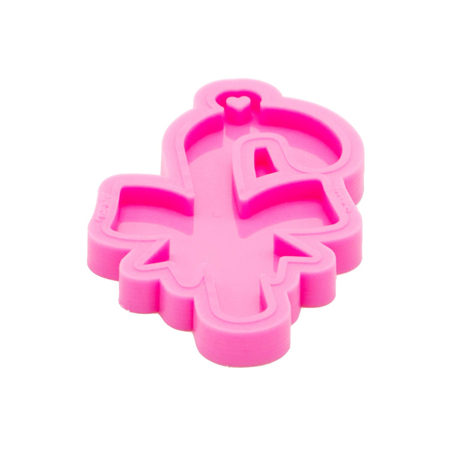 Angel Wings Christmas Crutches & Bow Keychain Molds - DIY Epoxy Resin Silicone Molds for Polymer Clay, Resin Crafts, Candy, Chocolate, Fondant & Cookies - Perfect for Holiday Gifts & DIY Jewelry Making