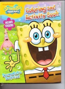 SpongeBob SquarePants Coloring Book with Stickers - Fun Kids Activity Book for Creative Play | Perfect for Birthday Gifts, Travel Entertainment & Rainy Day Activities