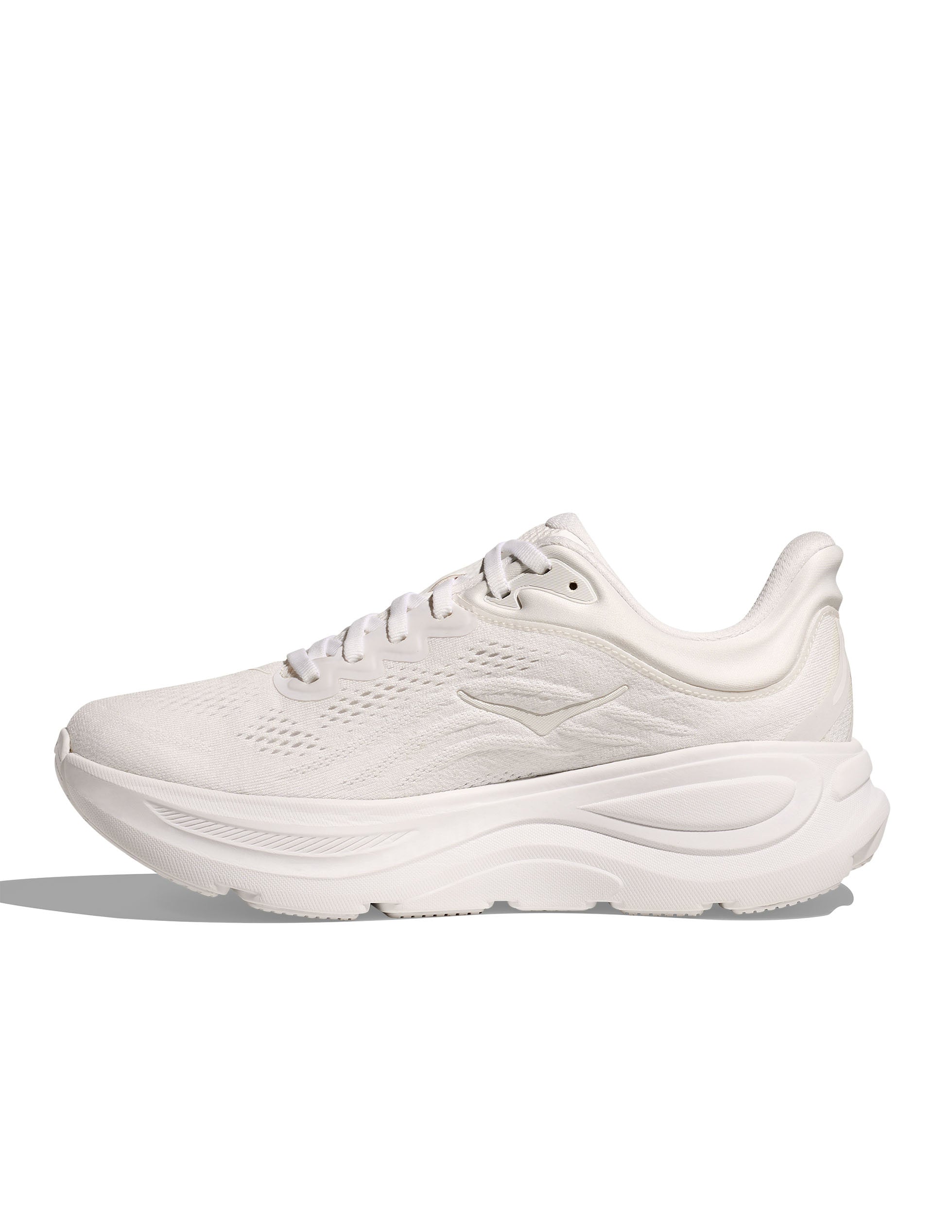 Hoka Bondi 9 Running Shoes for Women - White (1162012-WWH) | Cushioned Comfort for Long Distance Running, Walking & Everyday Wear