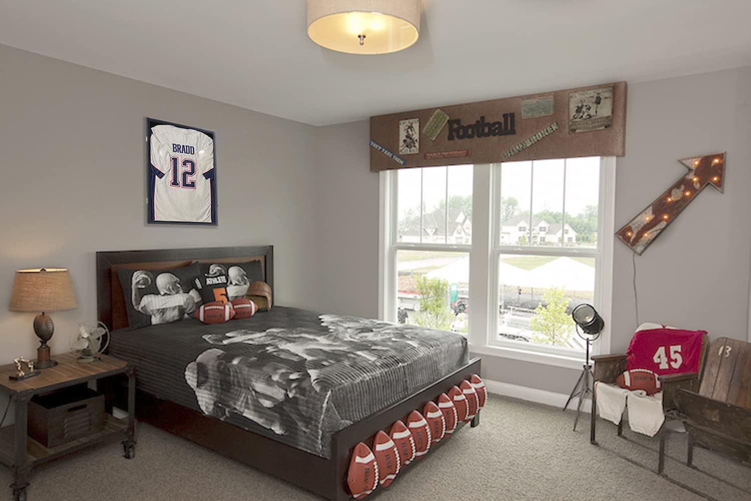 KCRasan Jersey Display Case 2 Pack - Lockable Shadow Box Frame with UV Protection for Baseball, Basketball, Football, Soccer, Hockey Jerseys & Military Uniforms - Perfect for Sports Memorabilia, Home Decor, and Man Cave Display