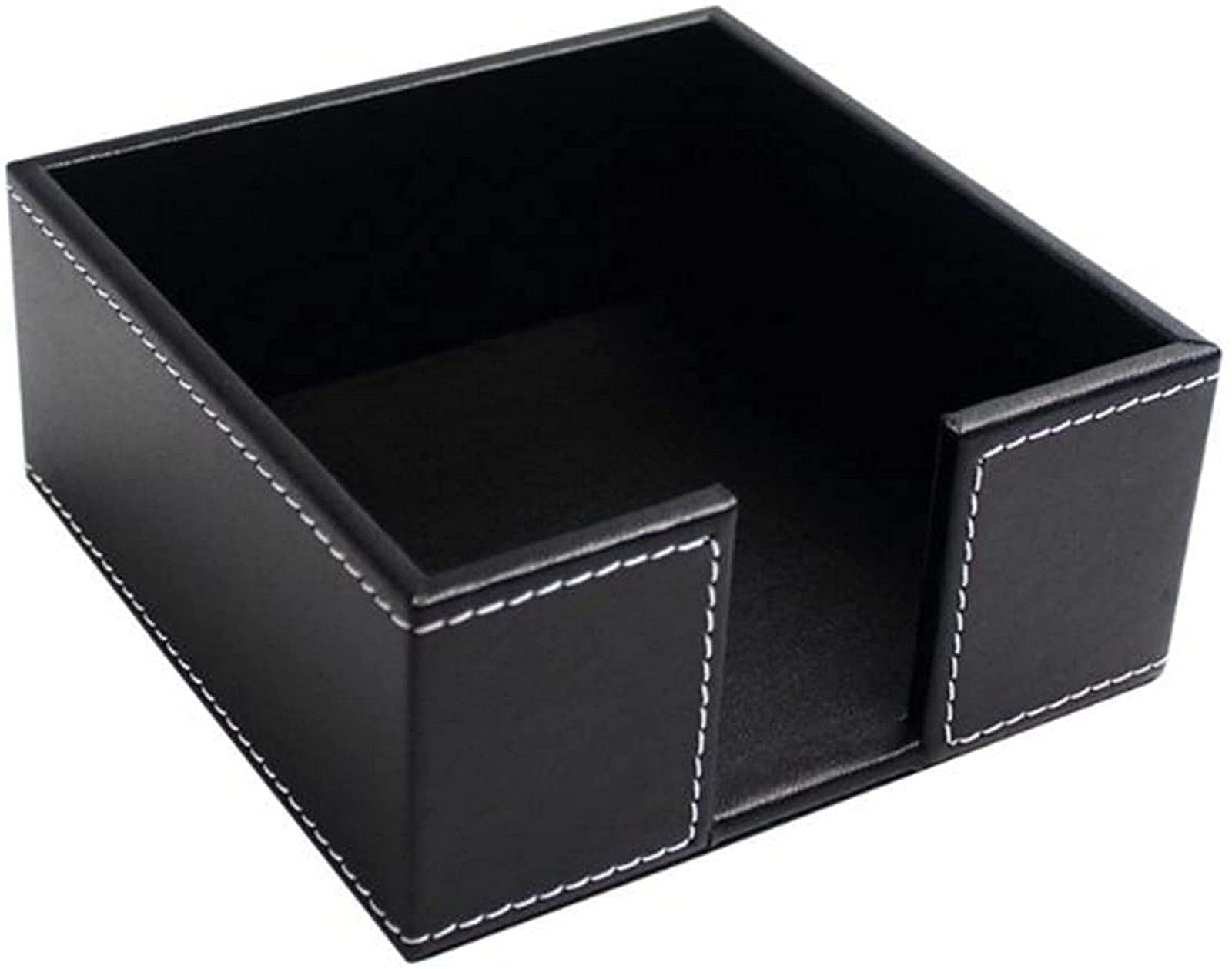 Premium Leather Square Napkin Holder - Elegant Tissue Box & Paper Serviette Dispenser for Dining Table, Bar, Hotel, Office & Home Decor (Black) | Perfect for Restaurants, Weddings & Everyday Use