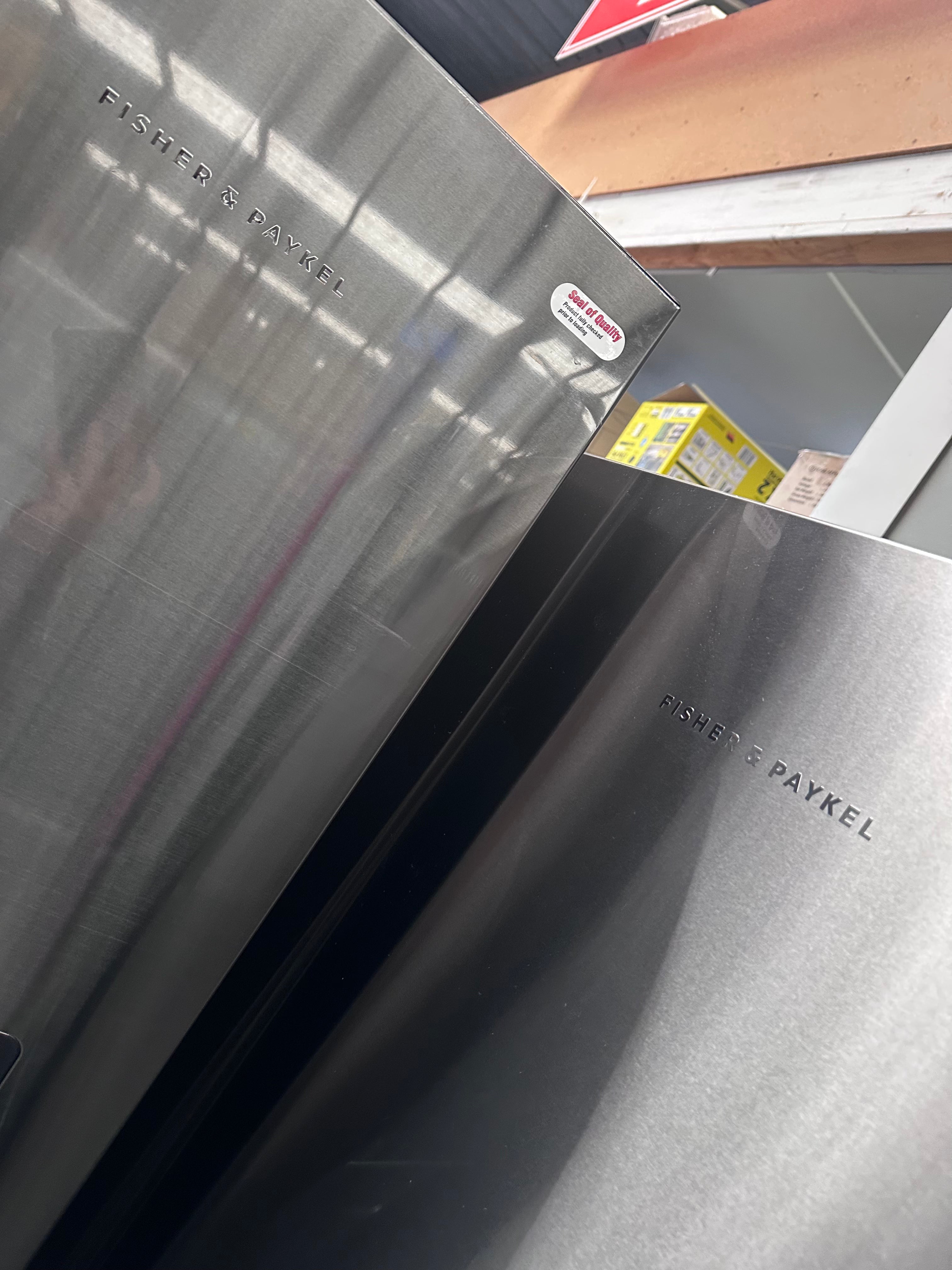 Fisher & Paykel RF605QNUVB1 538L Black Stainless Steel French Door Refrigerator - Factory Second | Perfect for Modern Kitchens & Open-Plan Living Spaces