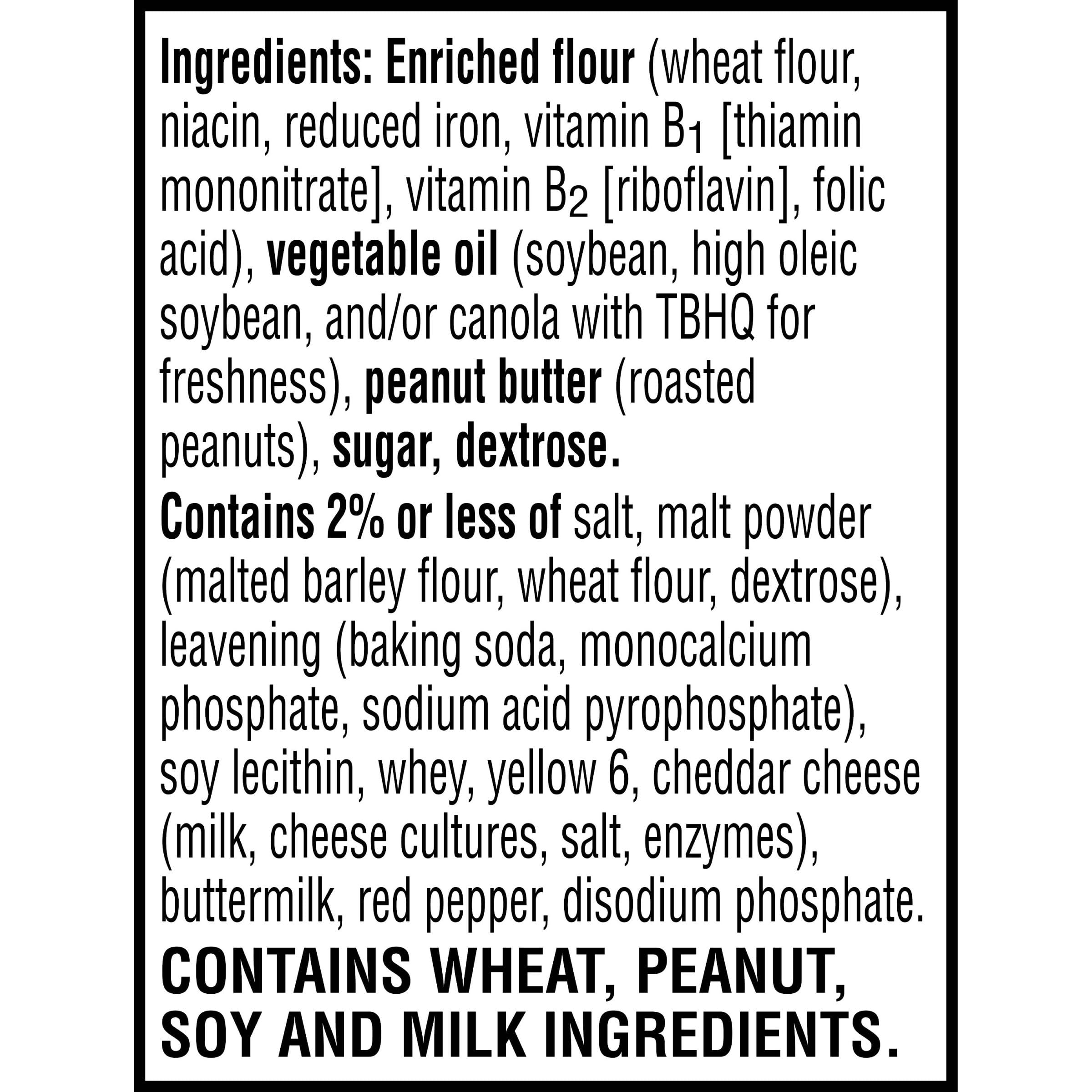 Keebler Sandwich Crackers - Single Serve Snack Crackers with Toast & Peanut Butter - 11oz Tray (8 Packs) - Perfect for School Lunches, Office Snacks & On-the-Go Treats
