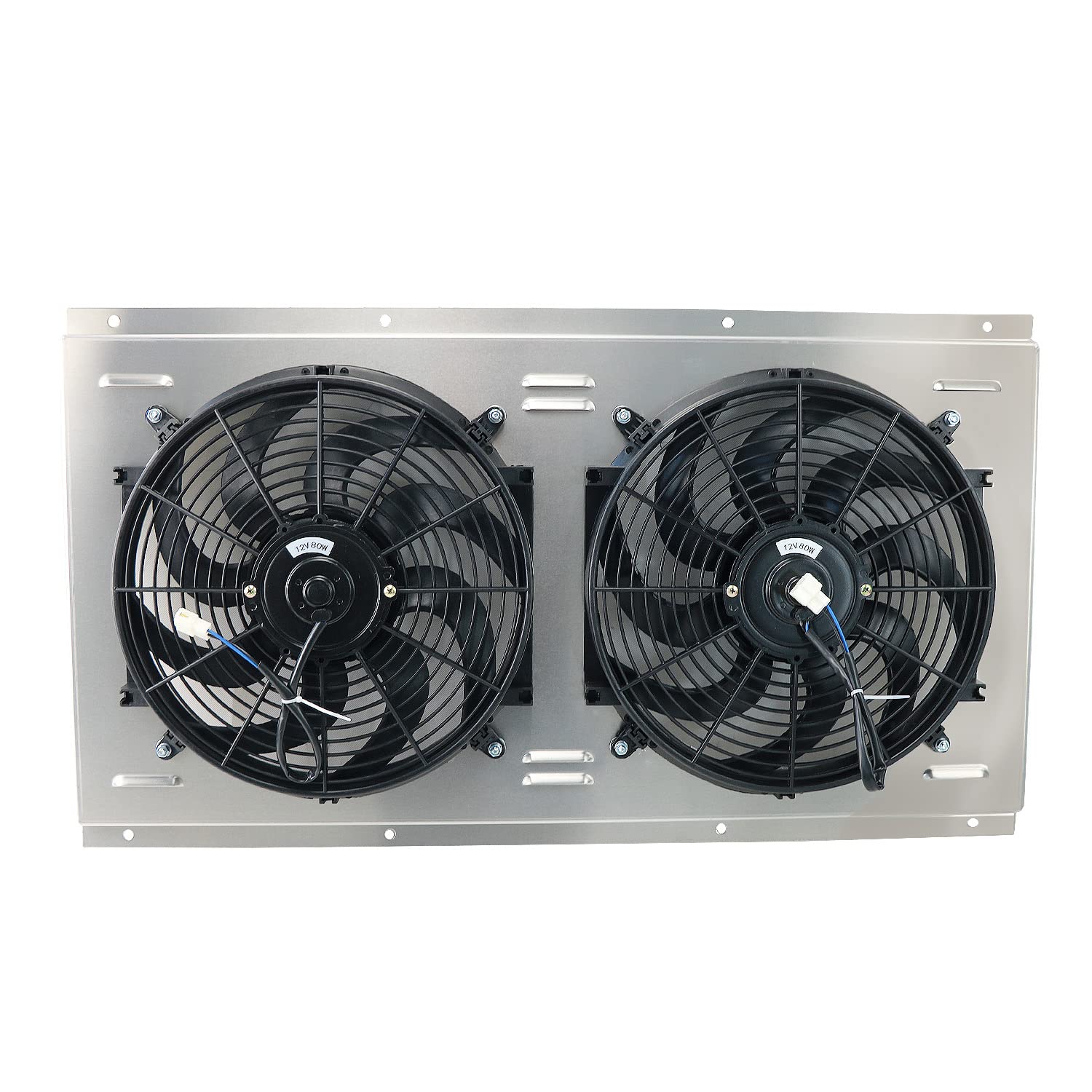 Aluminum Radiator Shroud with Electric Fan Relay Kit for 1988-2000 Chevy GMC C/K 1500 2500 3500 5.7L-7.4L V8 Trucks - Cooling System Upgrade for Off-Road & Towing Performance