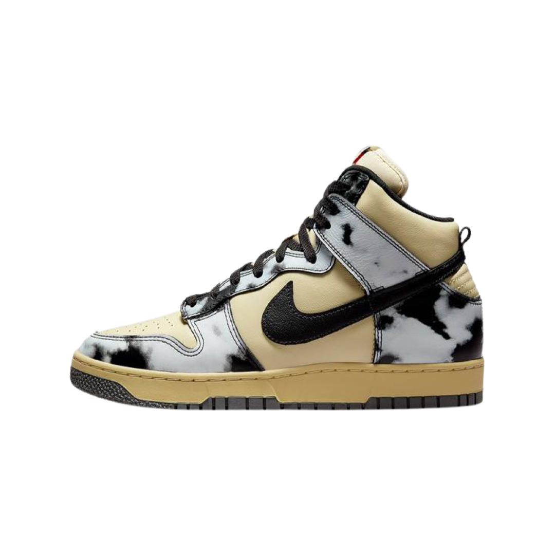 Nike Dunk High 1985 Retro Sneakers - Lemon Drop, Black & Saturn Gold Colorway | Vintage Basketball Shoes for Men & Women | Perfect for Streetwear, Casual Outfits & Sneaker Collectors