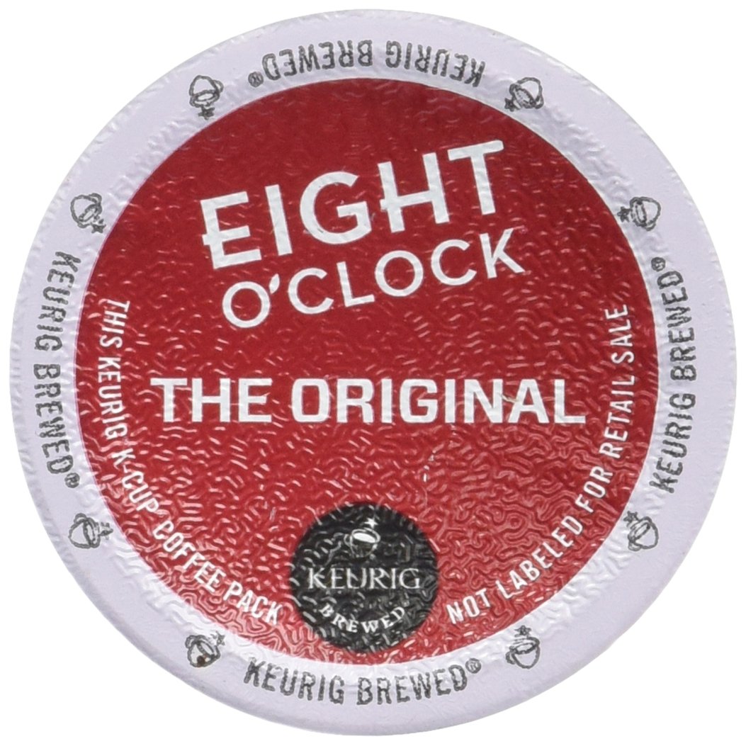 Eight O'Clock Original Medium Roast Coffee Pods - 18 Count K-Cups for Keurig Brewers - Perfect for Morning Brew & Office Coffee Break