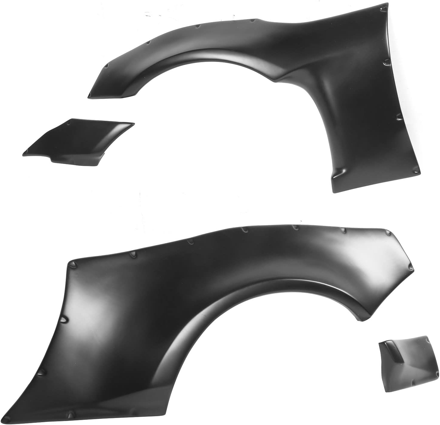 Fender Flares Wide Body Kit for 2013-2016 Scion FR-S / 2013-2020 Subaru BRZ / 2017-2020 Toyota 86 - GR Style Black ABS Plastic Wheel Arch Covers - Front & Rear Left Right Side Protection - Perfect for Off-Roading & Custom Car Styling