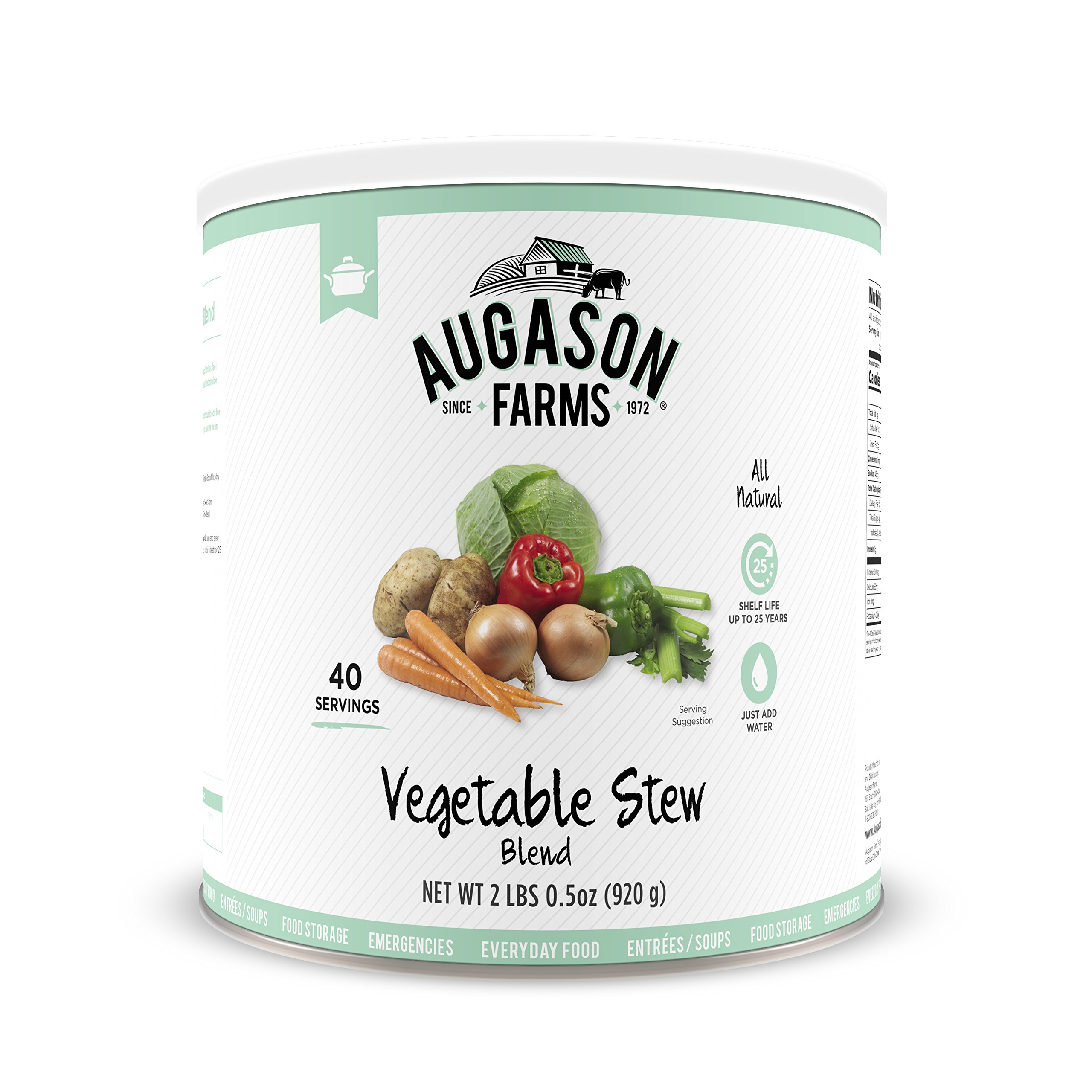 Augason Farms Vegetable Medley Blend Can - Emergency Food Supply & Everyday Meals (131 Servings) | Perfect for Camping, Prepping & Quick Family Dinners