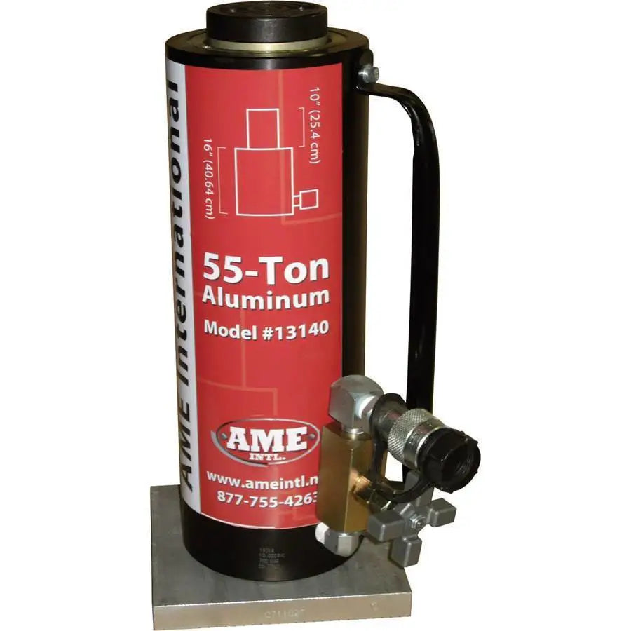 55 Ton Heavy Duty Aluminum Blackjack Jack with 10 Inch Stroke - Ideal for Automotive Repair, Industrial Lifting, and Emergency Vehicle Maintenance