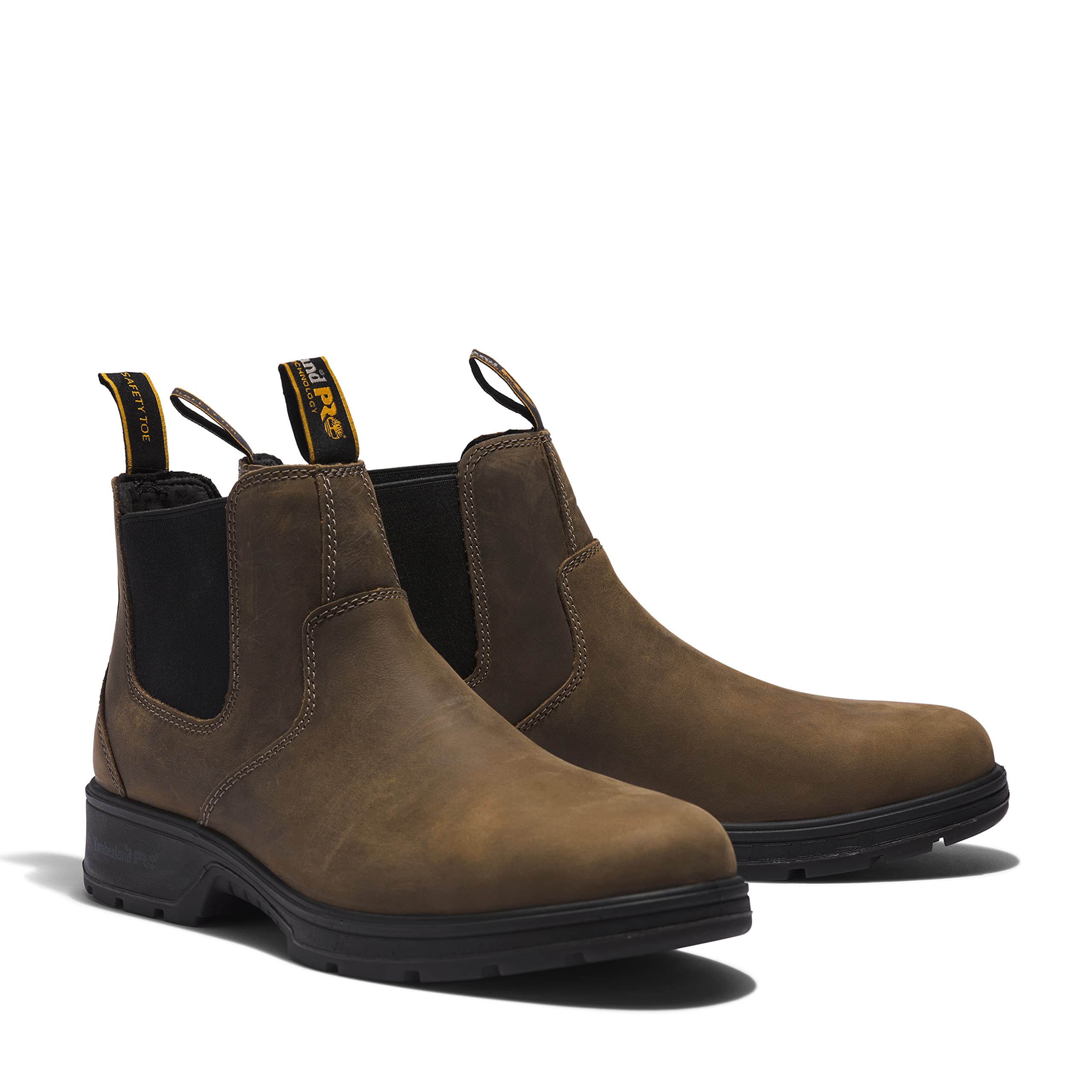Timberland PRO Men's Nashoba Composite Safety Toe Chelsea Work Boots - Slip Resistant, Waterproof for Construction & Industrial Work