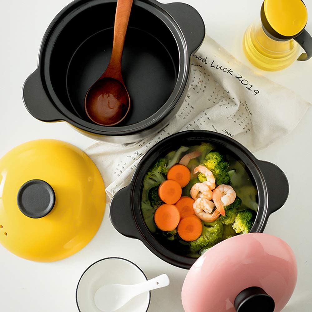 Premium Ceramic Casserole Dish - Oven & Stovetop Safe, Heat-Resistant Kitchen Cookware for Stews, Soups & Baking (Color A) - Perfect for Family Dinners, Holiday Meals & Slow Cooking