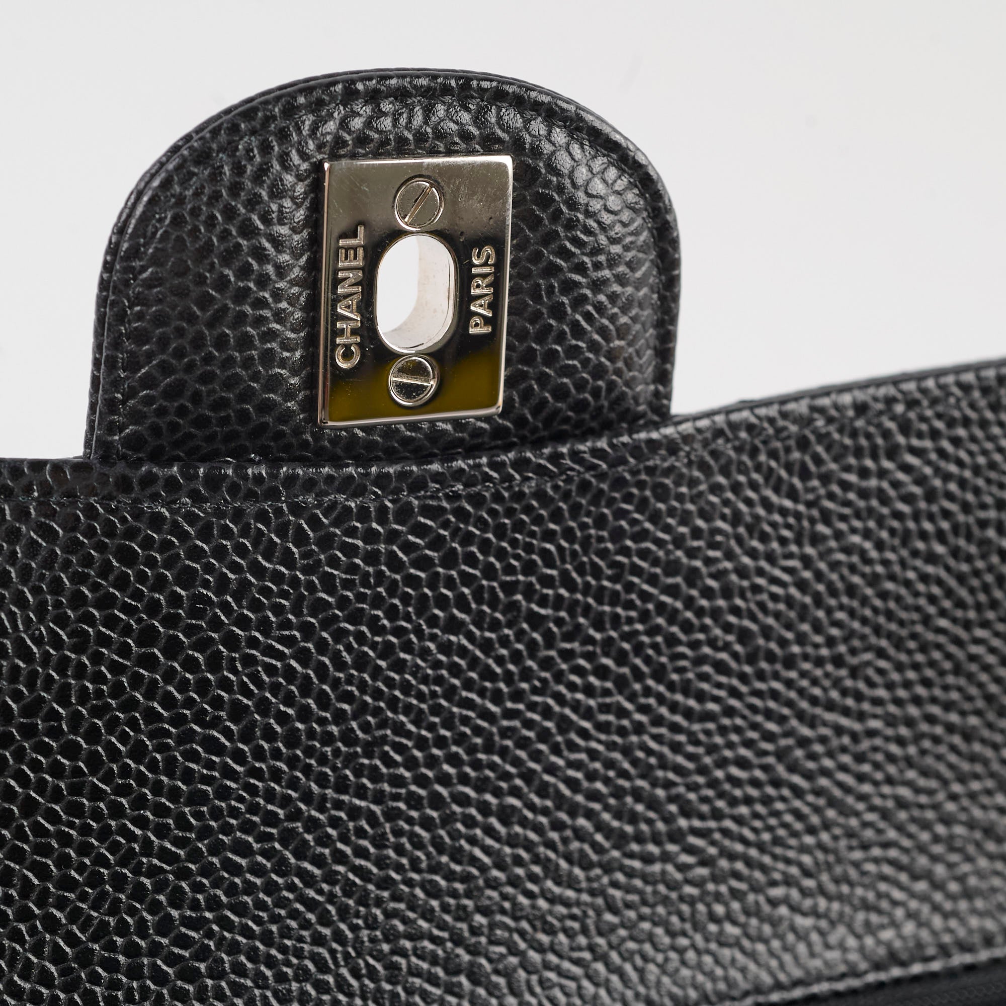 Chanel Medium Classic Double Flap Bag in Black Caviar Leather - Timeless Luxury Handbag for Women, Perfect for Work, Evening Events & Special Occasions