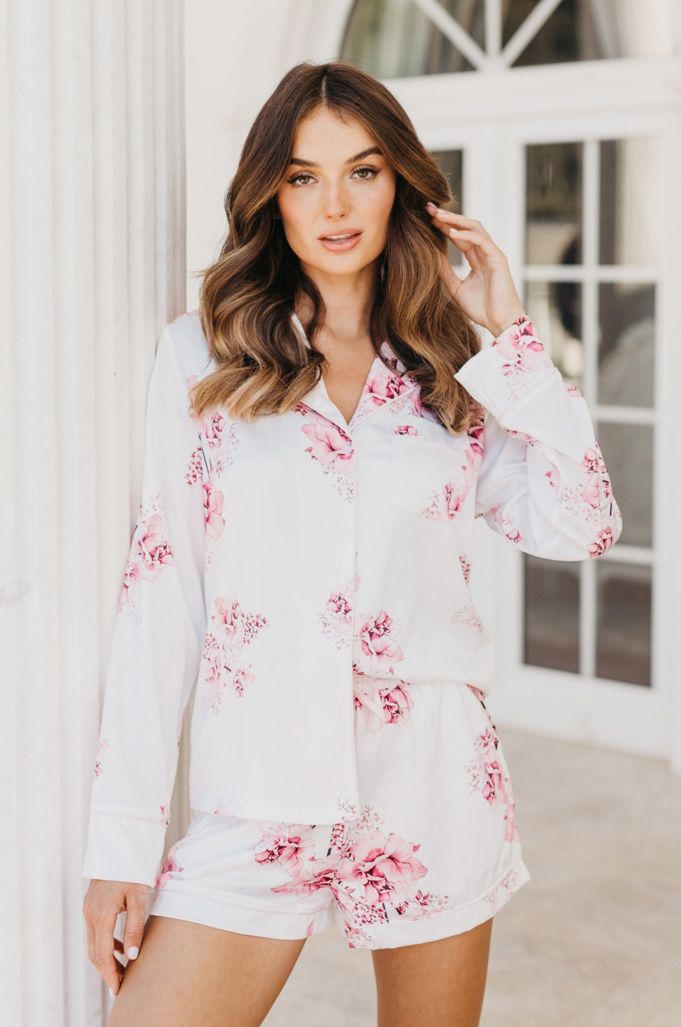 Soft Pink With Pink Floral