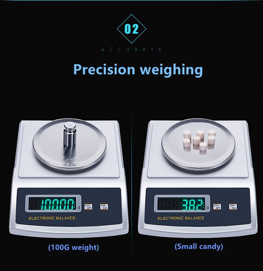 NEWTRY 200g x 0.01g High Precision Digital Analytical Lab Scale - Industrial Counting Scale for Jewelry, Gold, Powder & Small Parts (Portable Milligram Balance for Laboratories, Pharmacies & Science Labs)
