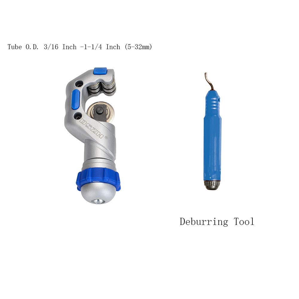 Copper Pipe Tube Expander Set - HVAC Refrigeration Tool Kit with Inner/Outer Reamer & Tube Cutter for Plumbing, HVAC Repair and DIY Home Improvement Projects