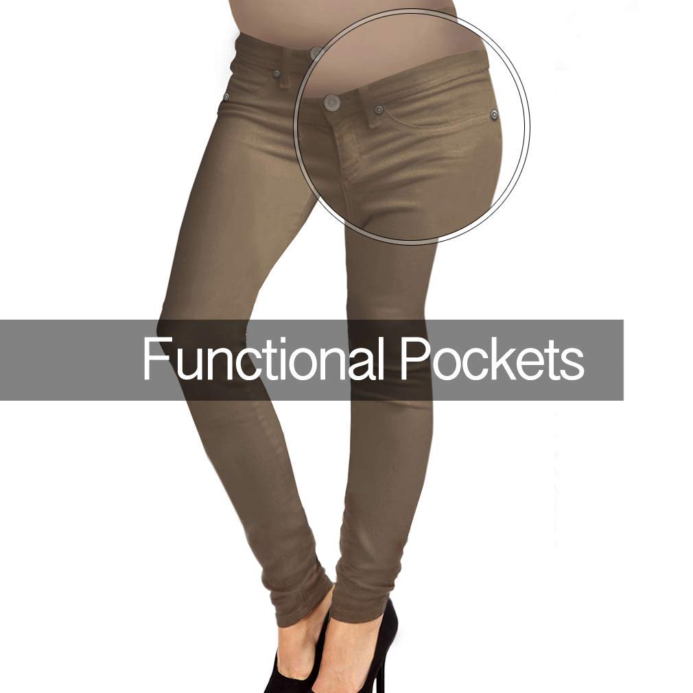 Stylish & Comfortable Women's Super Stretchy Maternity Jeans - Hybrid & Company - Perfect for Pregnancy, Postpartum & Everyday Wear
