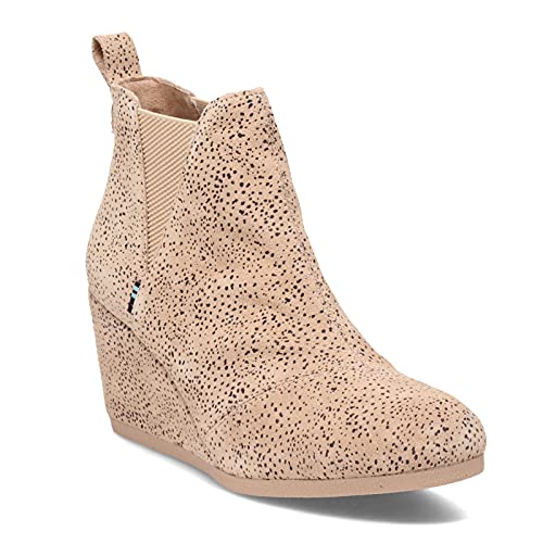 Sand Tiny Cheetah Printed Suede