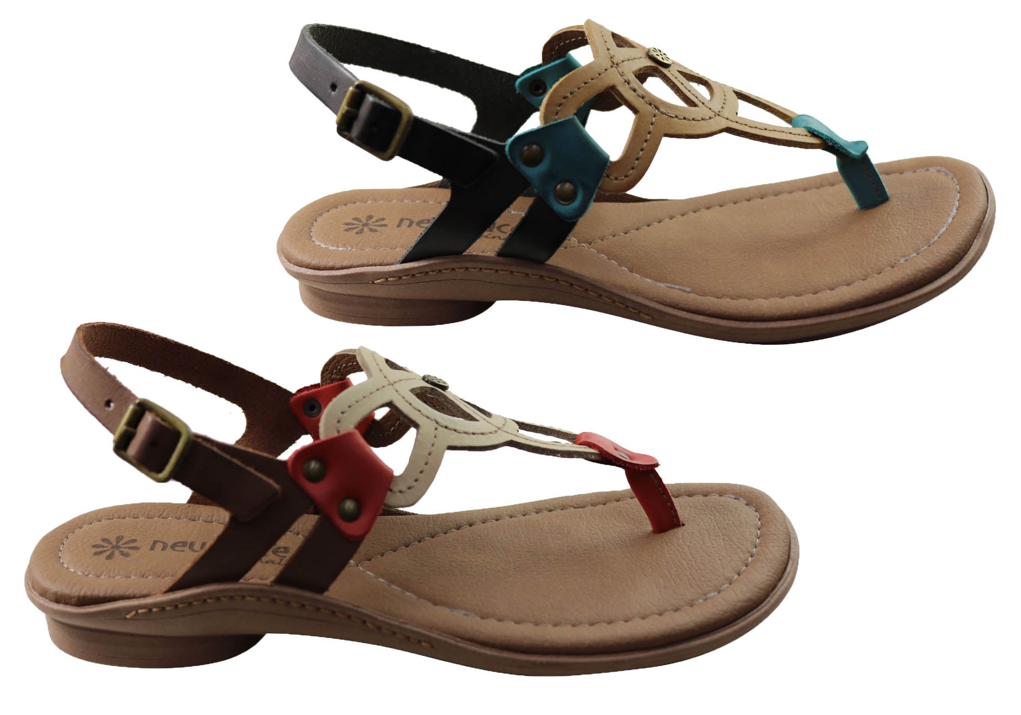 Ellis Women's Comfortable Leather Sandals - Handmade in Brazil - Casual Summer Walking Shoes for Beach, Travel & Everyday Wear