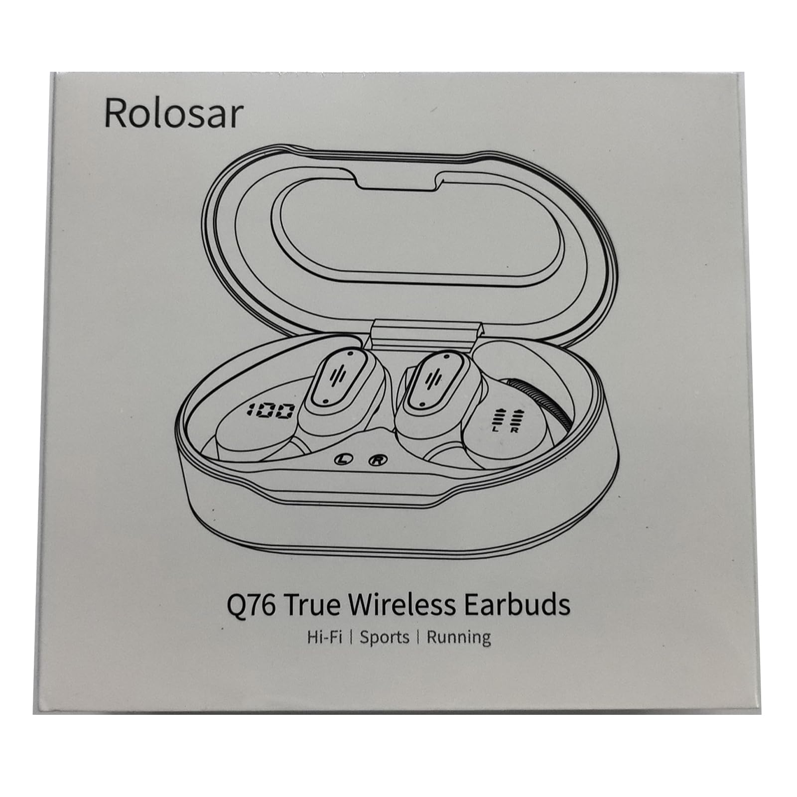 Wireless Bluetooth 5.4 Earbuds with Noise Canceling - 50H Playtime, IP7 Waterproof for Running & Workout
