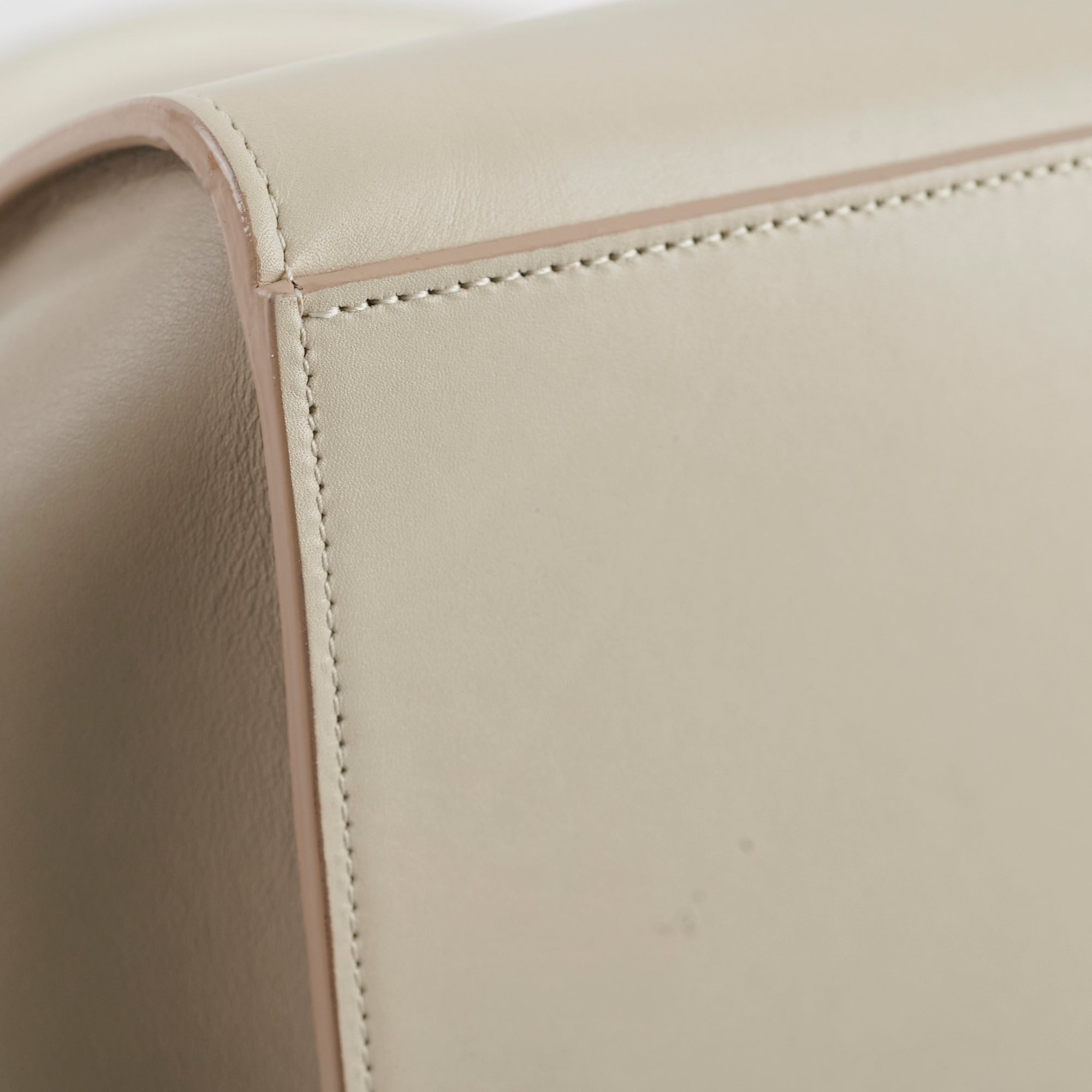 Celine Trapeze Small Leather Handbag in Beige & Cream - Perfect for Work, Travel & Everyday Use