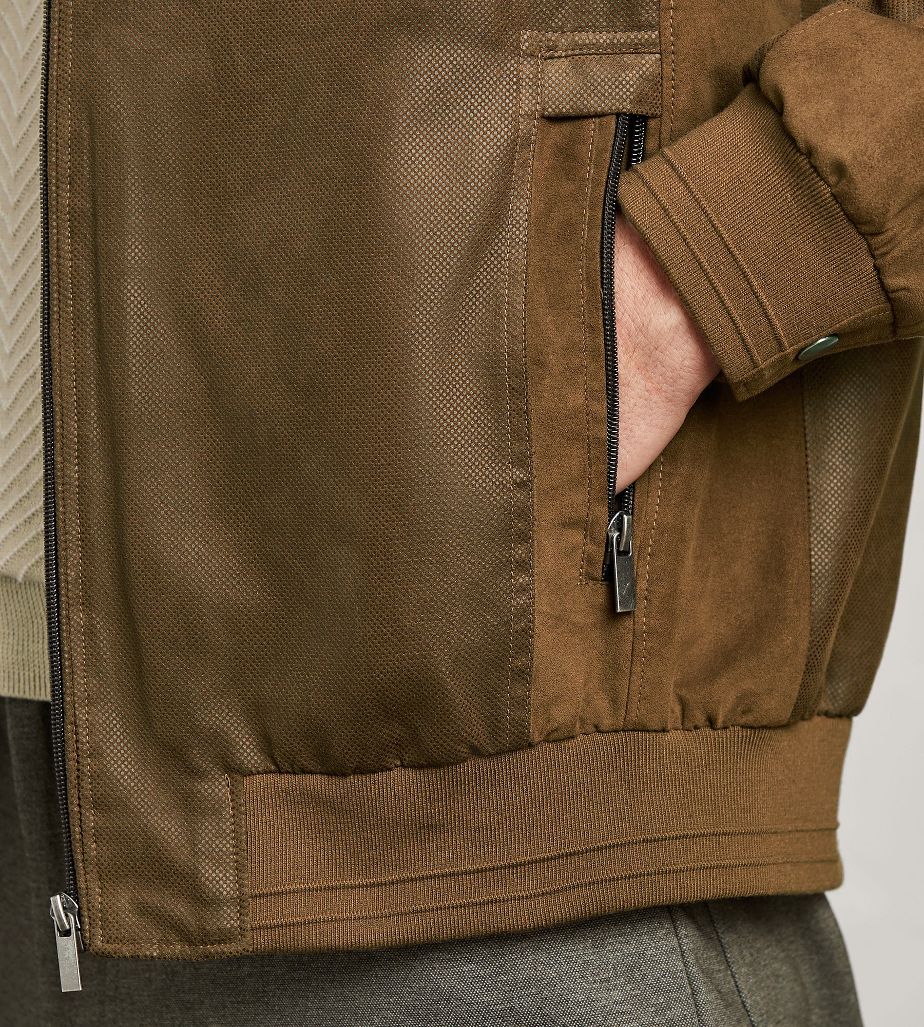 Modern Fit Vegan Suede Jacket for Men - Eco-Friendly Faux Leather Lightweight Jacket - Perfect for Casual Outings, Date Nights & Fall Layering