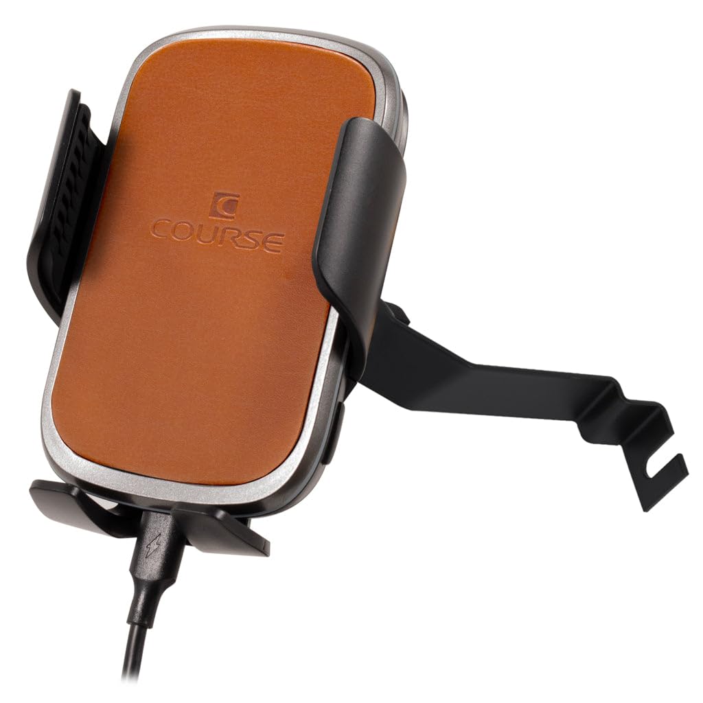 Course Motorsports DirectFit Phone Mount for Honda CR-V (2017-2022) - Auto-Closing Charging Cradle with Secure Grip - Right Side Tan - Perfect for GPS Navigation & Hands-Free Driving