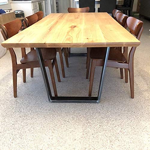 Rustic Industrial Metal Tapered Table Legs - Heavy Duty Steel Furniture Legs for Dining Tables, Desks, and DIY Projects - Perfect for Farmhouse, Industrial, and Modern Home Decor
