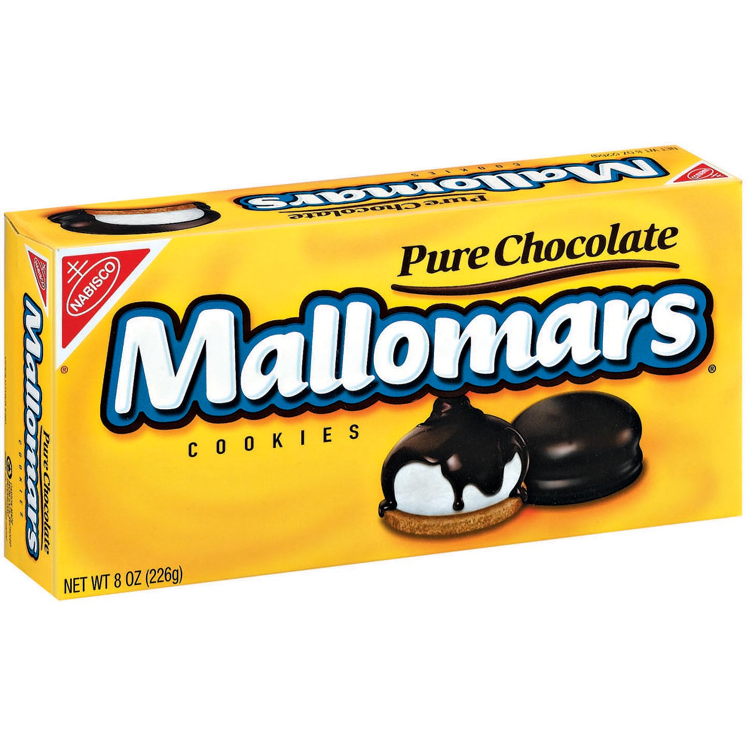 Mallomars Pure Chocolate Cookies - 8 Oz (Pack of 4) | Delicious Chocolate Coated Marshmallow Cookies for Snacking, Parties & Gift Giving