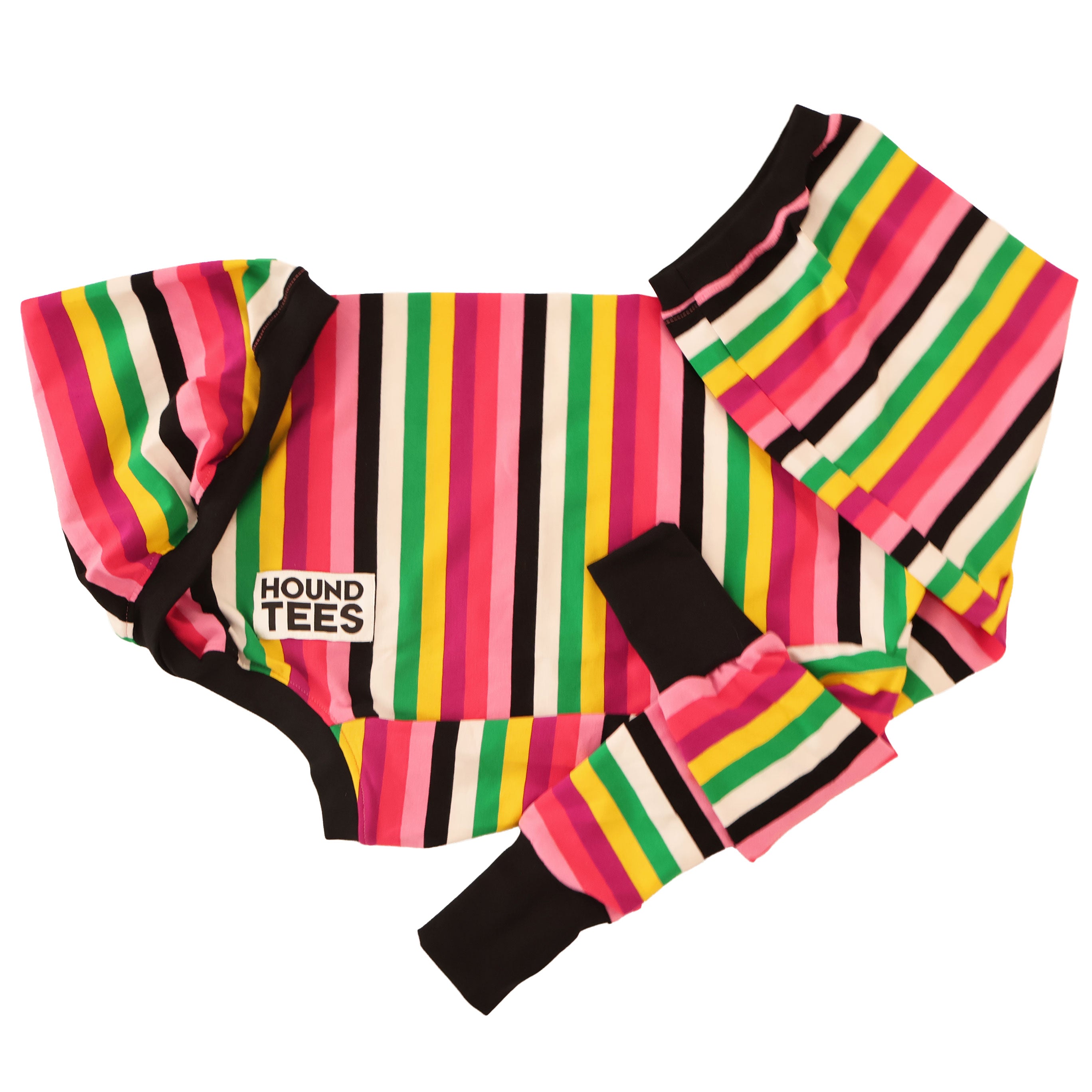Licorice Allsorts Greyhound Long Sleeve T-Shirt - Cute Dog Lover Apparel for Casual Wear & Gift Giving