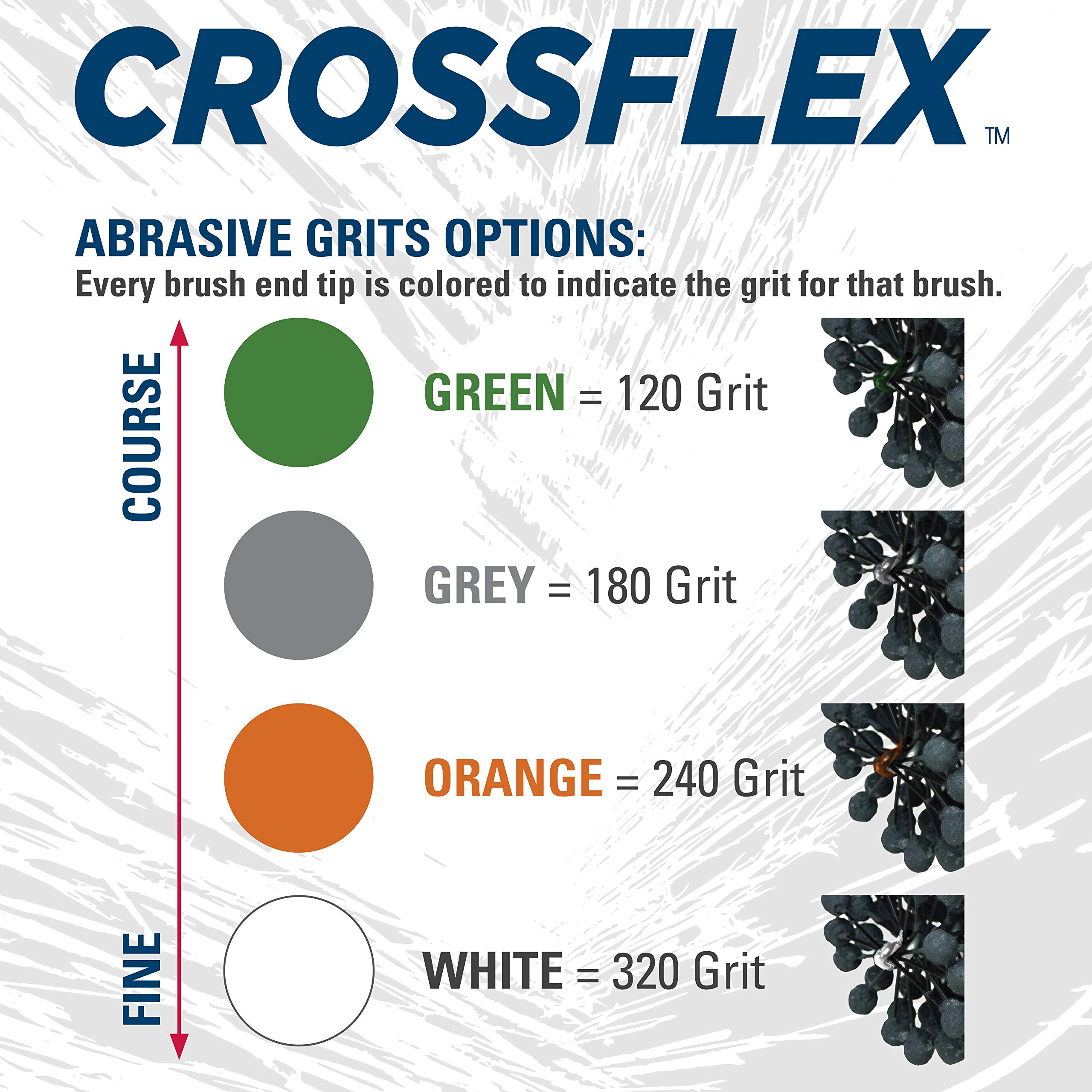 Weiler 34297 Crossflex Heavy Duty Bore Brush - 6