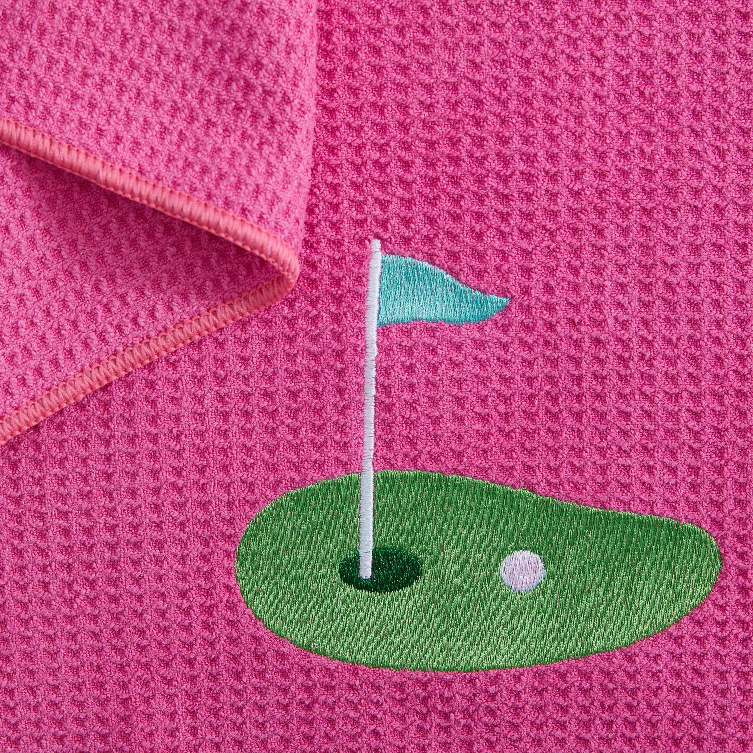 Premium Embroidered Golf Towel Set - 2-Pack Microfiber Waffle & Ball Towels for Golf Bags & Carts - Custom Golf Accessories & Gifts for Men, Women & Kids - Perfect for Practice, Tournaments & Club Events