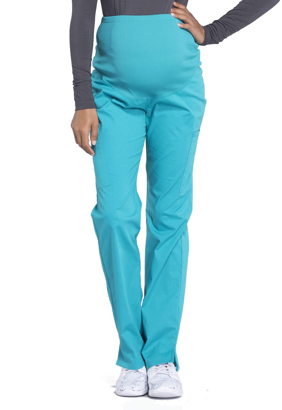 Cherokee Women's Professional Scrubs Pants - Maternity Workwear with Straight Leg Design WW220 - Perfect for Nurses, Doctors & Healthcare Professionals