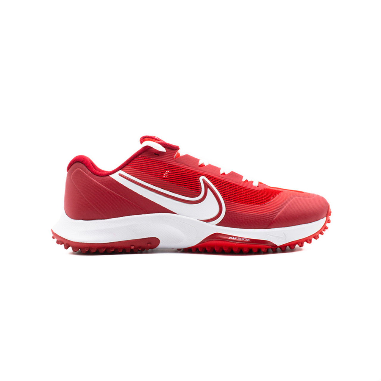 Nike React Vapor Drive 2 Cricket Shoes - Red/White Rubber Spikes for Men | Lightweight Performance Footwear for Cricket Matches & Training