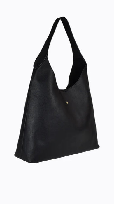 Duke Hobo Bag - Stylish Black PU Leather Shoulder Bag for Women | Perfect for Work, Travel & Everyday Use