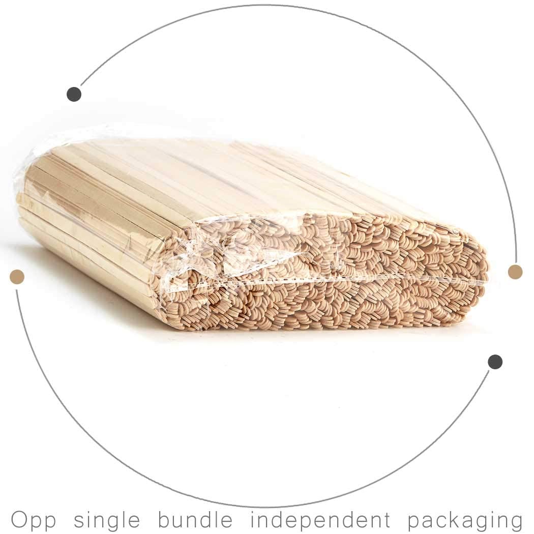 Bakeyy Eco-Friendly Wooden Coffee Stir Sticks - 450 Pcs Disposable Stirrers for Coffee, Tea & Hot Beverages | Perfect for Home, Office & Cafes | Biodegradable Drink Mixing Straws