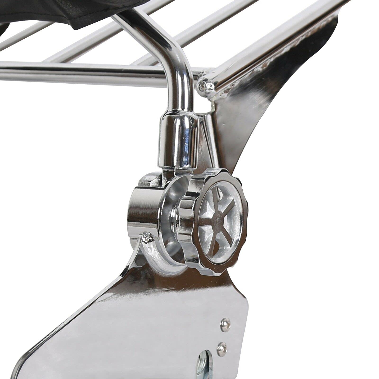 Adjustable Sissy Bar Backrest & Luggage Rack for Harley Davidson 000565 - Universal Fit Motorcycle Passenger Back Support & Storage Rack for Long Rides and Road Trips