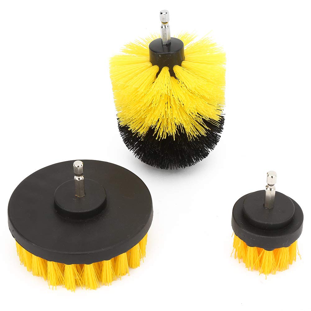Kadimendium 3-Piece Drill Cleaning Brush Kit - Power Scrubber Bits for Tile, Grout & All-Purpose Cleaning (2