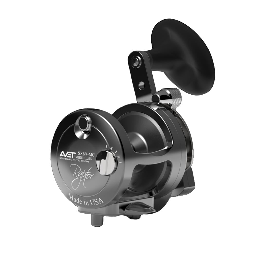 Avet SX Raptor 6/4 MC Two Speed Fishing Reel - Saltwater & Freshwater Fishing Gear for Offshore & Inshore Angling