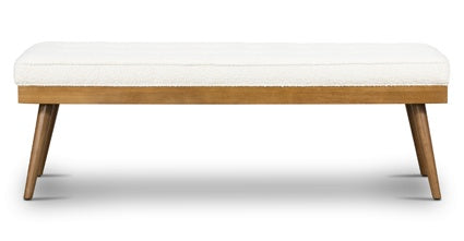 Luca Fabric Bench - Modern Upholstered Storage Ottoman with Removable Cushion | Perfect for Living Room, Bedroom & Entryway Seating & Organization