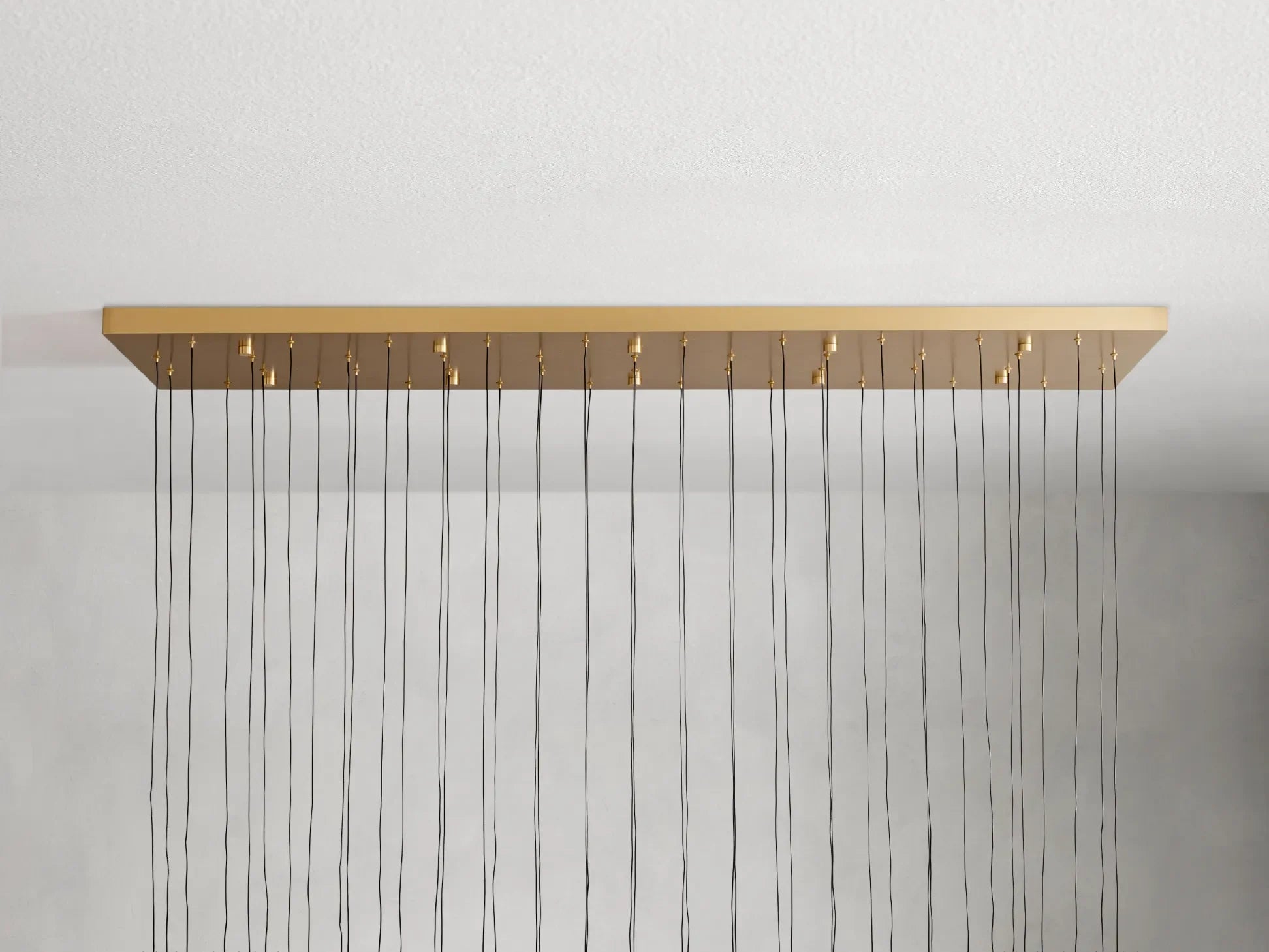 Elegant Solitaire Linear Chandelier - 37'', 50'', 70'', 87'' Sizes - 120W LED Lighting Fixture for Modern Dining Room, Kitchen Island & Living Room Decor