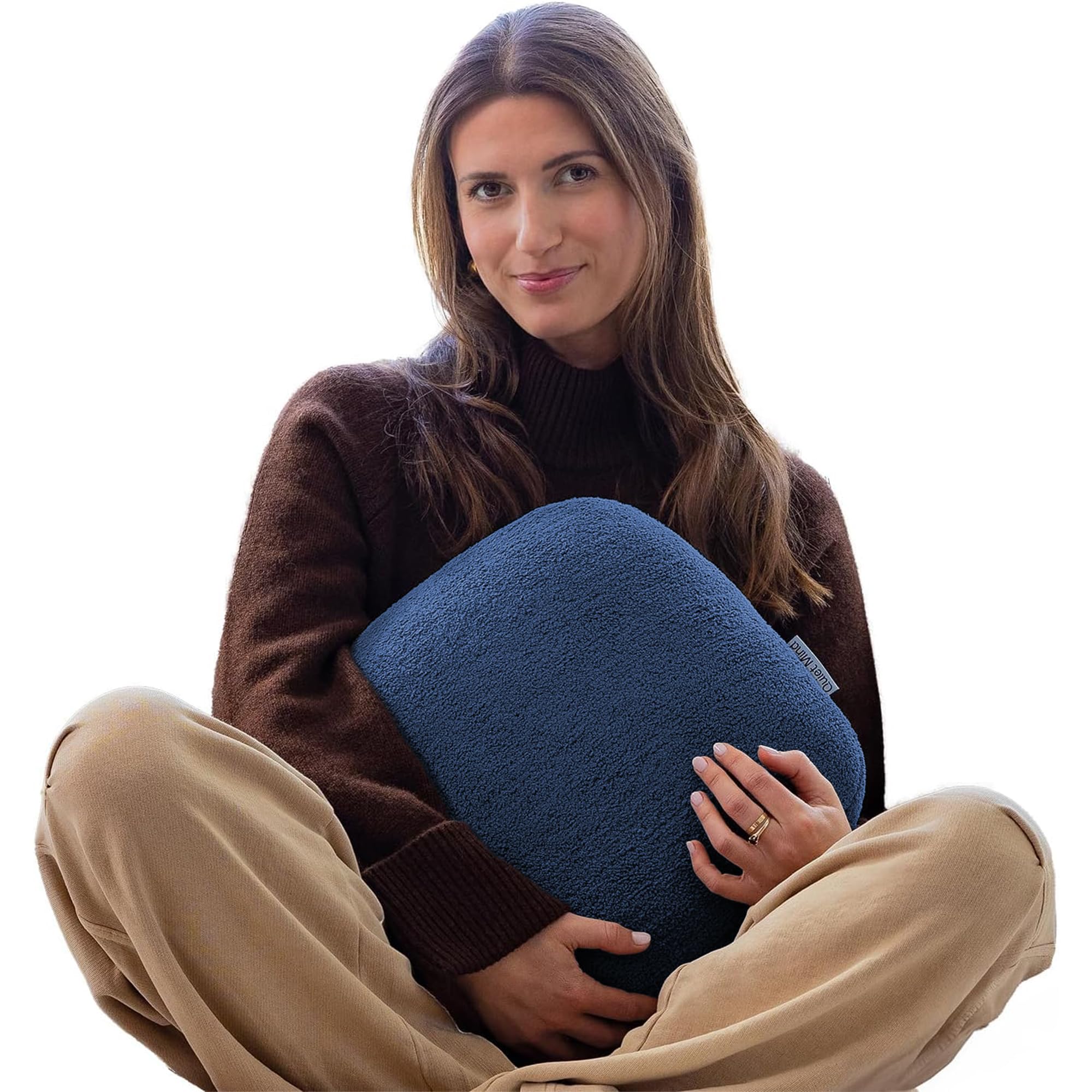 The Original Weighted Pillow for Adults - 12lbs Cooling Body Pillow for Stress Relief & Anxiety (Large, Blueberry) | Perfect for Meditation, Sleep Support & Relaxation at Home or Office