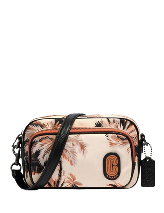 Coach Court Crossbody Bag with Glowing Palm Print - Stylish Leather Shoulder Purse for Women, Perfect for Date Night, Shopping & Travel Accessories
