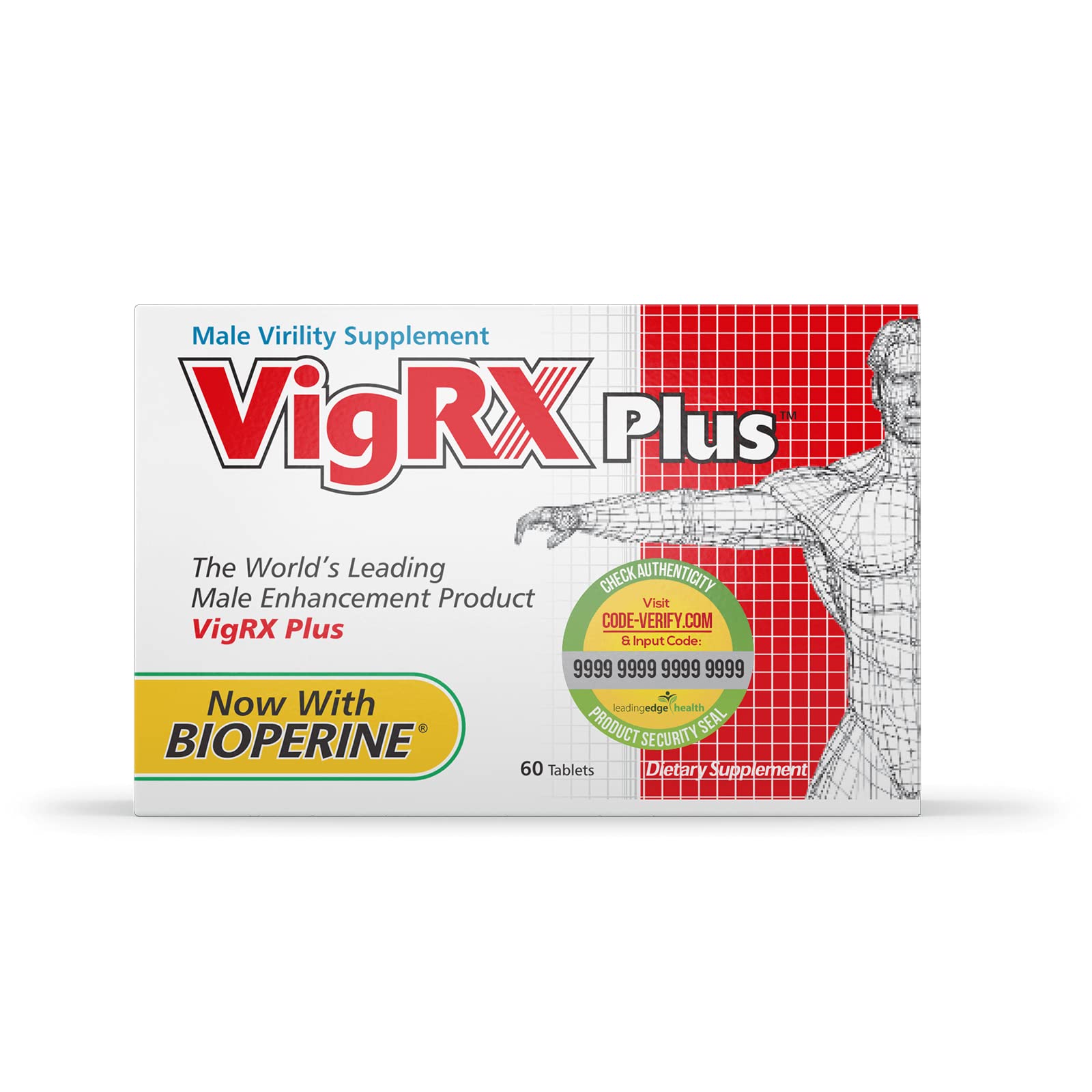 VigRX Plus Male Enhancement Supplement - 60 Daily Tablets for Improved Performance & Vitality | Boost Energy, Stamina & Confidence | Perfect for Men's Health & Wellness Routine