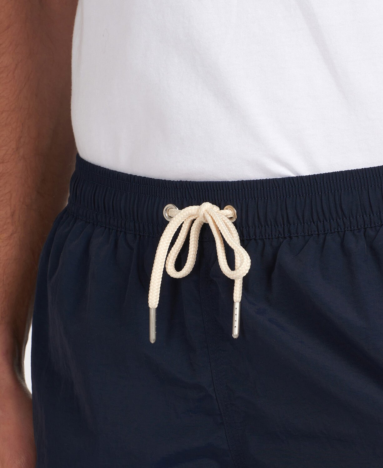 BARBOUR Essential Logo Swim Shorts for Men - Quick-Dry, Comfortable Navy Blue Swim Trunks - Perfect for Beach, Pool & Summer Vacations