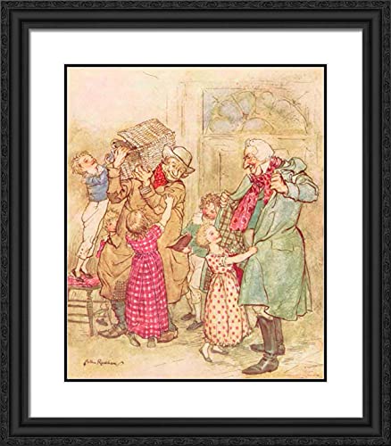 Black Ornate Wood Frame with Double Matting