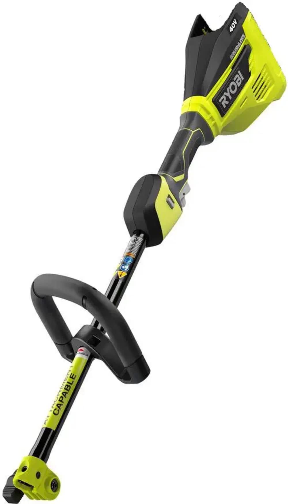 Ryobi RY40007VNM 40V Brushless Cordless String Trimmer Power Head - Expand-It Attachment Capable, 2020 Model (Battery & Charger Not Included) | Perfect for Lawn Care, Yard Maintenance & Landscaping