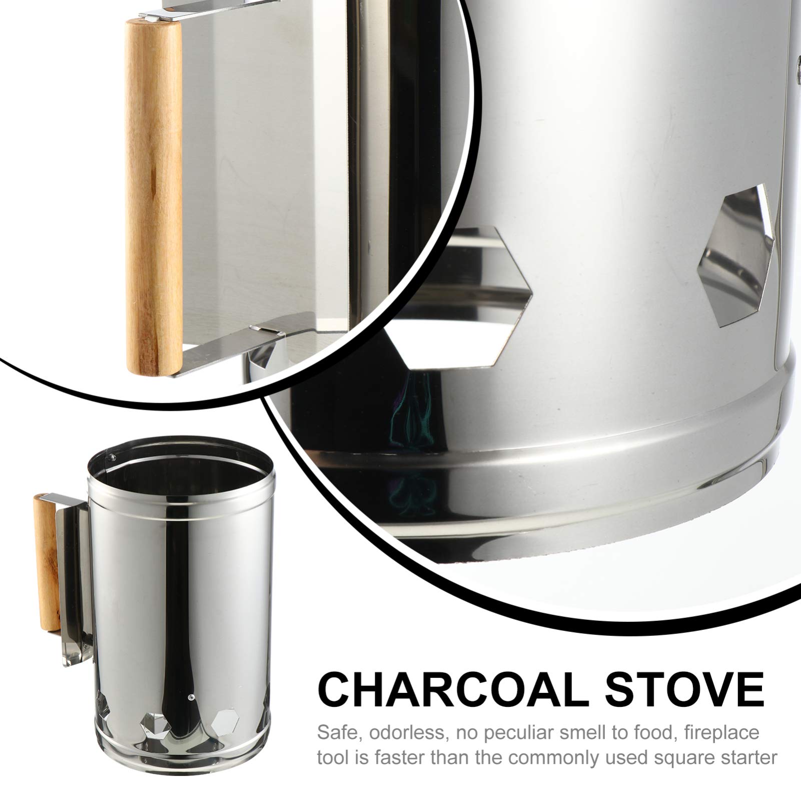 Premium Hemoton Charcoal Chimney Starter – Fast & Efficient BBQ Fire Starter for Outdoor Grilling, Smoking & Camping – Perfect for Gas Grills, Smokers & Charcoal BBQs