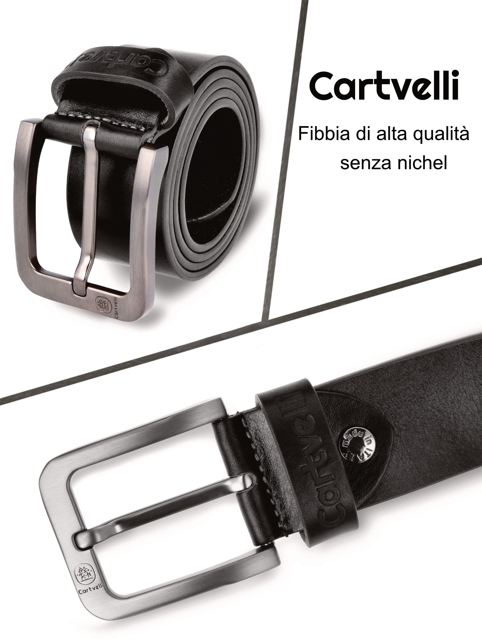 Premium Italian Leather Belt for Men - Genuine 40mm Cowhide Dress Belt with Gift Box - Perfect for Business, Casual & Formal Wear