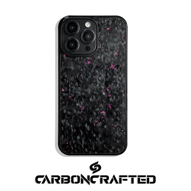Premium Forged Carbon Fiber iPhone Case - Sleek & Durable Purple Protective Cover | Perfect for Daily Use, Travel & Outdoor Activities
