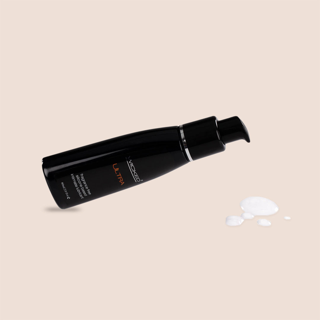 Wicked Ultra Silicone Based Personal Lubricant - Long Lasting & Waterproof for Enhanced Intimacy & Sensual Massage